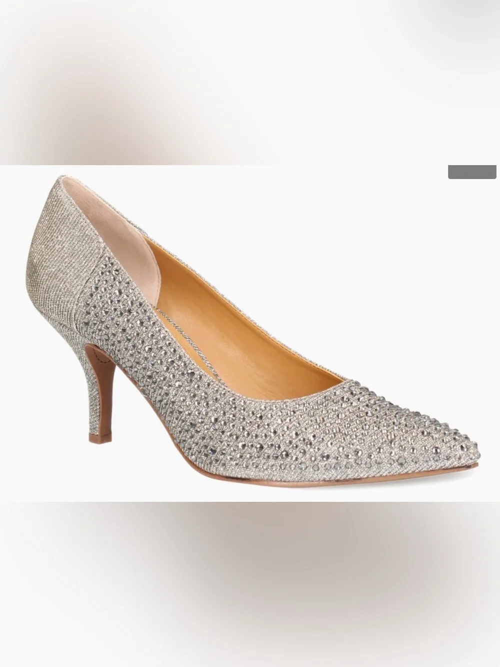 J RENEE Sesily Embellished Pointed-Toe Pump. NIB